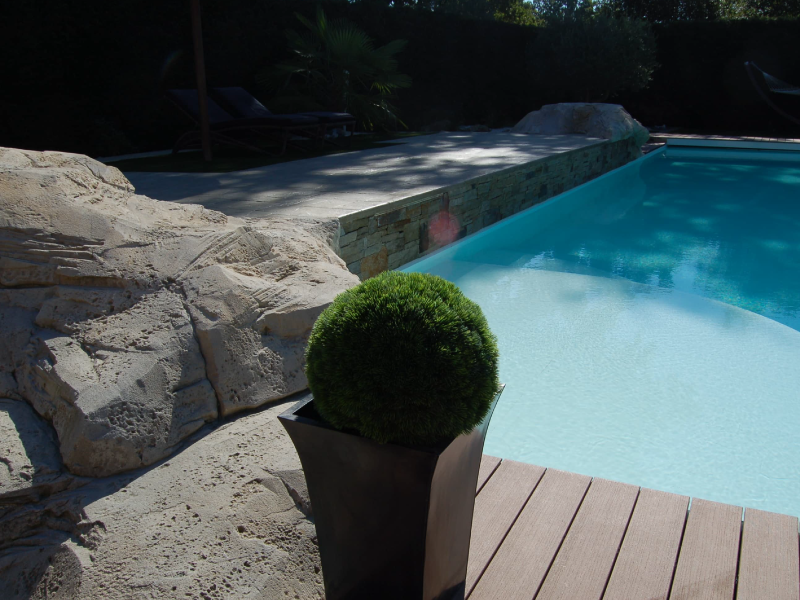 Création d'une terrasse en béton imprimé à Sucé-sur-Erdre