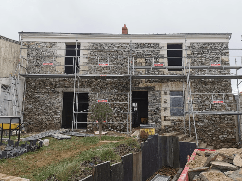 Chantier de rénovation à Nantes