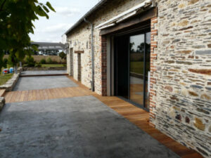 Création d’allée et terrasse en béton imprimé en Région Nantaise