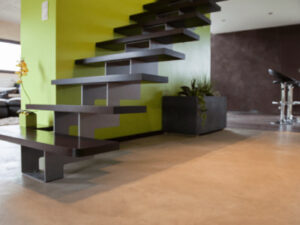 Rénovation d’un sol carrelage en béton ciré à Saint-Julien-de-Concelles